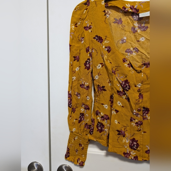Abound Yellow/Mustard Long Sleeve Blouse - Picture 7 of 8